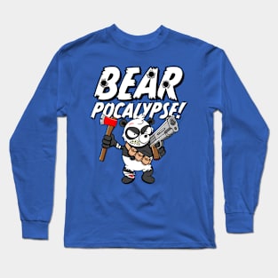 BEARPOCALYPSE! Brian the Badass Panda Survivor Long Sleeve T-Shirt